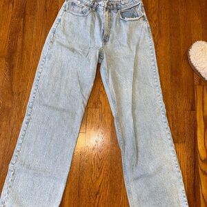 Abercrombie & Fitch Faded 90s Relaxed High Rise Jeans- 10 Long Curve Love